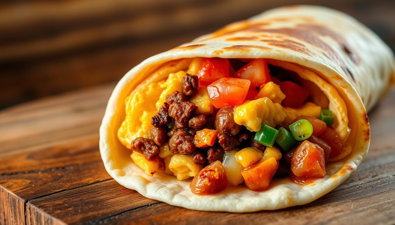 chorizo breakfast burrito