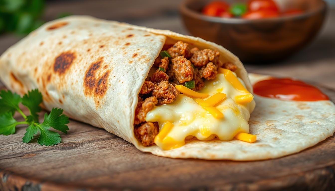 chorizo egg burrito