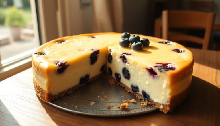 lemon blueberry cheesecake