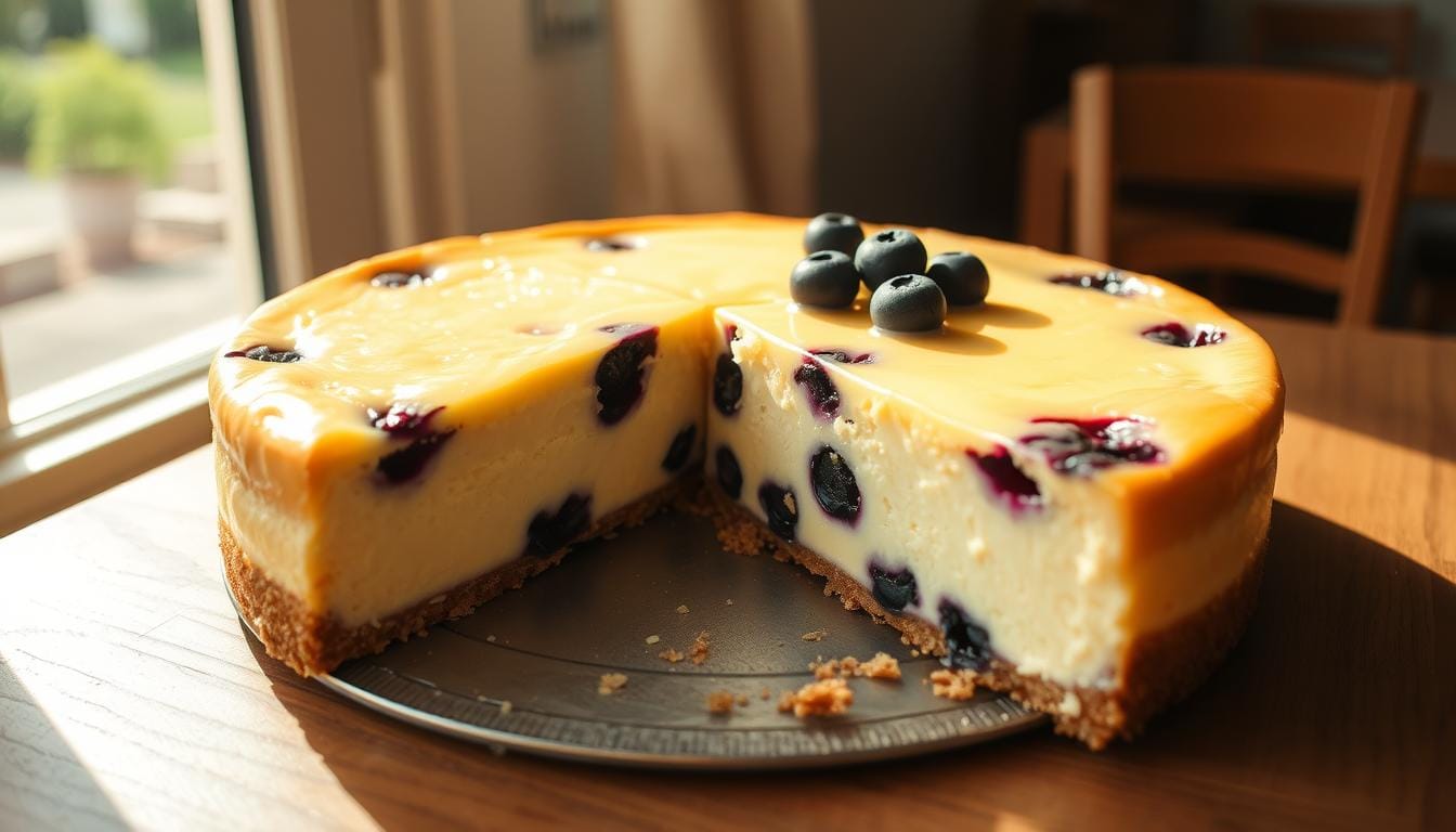 lemon blueberry cheesecake