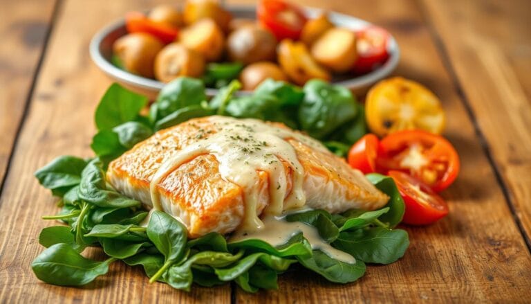 salmon spinach recipe