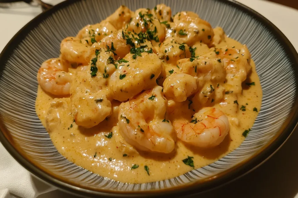 chicken and shrimp alfredo sauce
